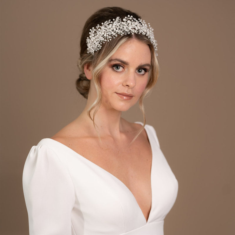 Crystal Pearl Srig Headband