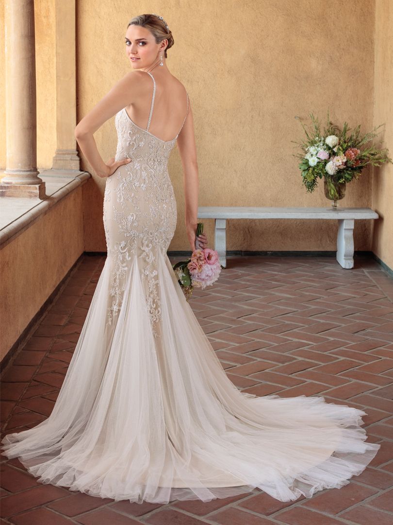 Mermaid fishtail wedding clearance dress